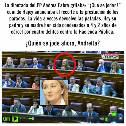Andrea Fabra y su estupidez mediática.