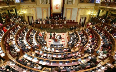 Vista del Congreso de los Diputados, antigua 'casa d ela democracia' y hoy nido de 'muchas cosas'.