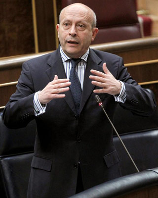 José Ignacio Wert. ministro de Educación, Cultura y Deporte del Gobierno Rajoy.