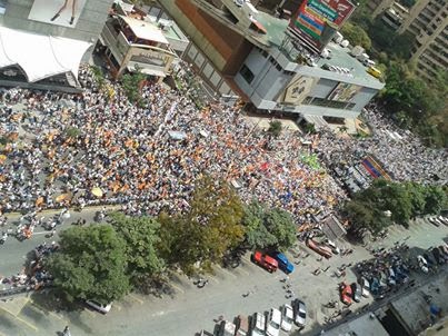 Manifestación en Caracas