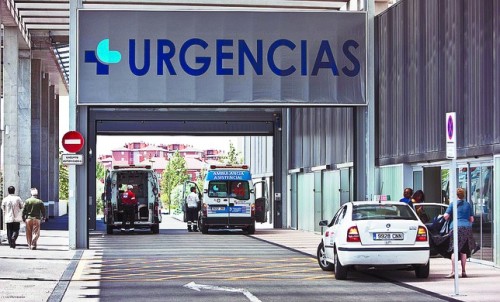 Entrada de urgencias del Hospital Universitario de Burgos
