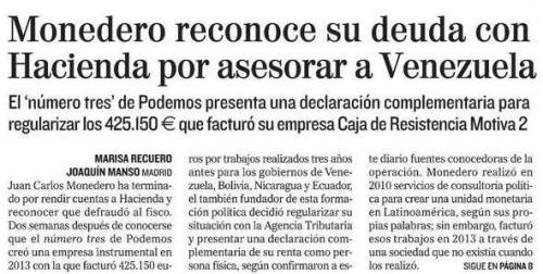 Juan Carlos Monedero chuleó a Hacienda delante de las masas, pero 'se bajó los pantalones' y presentó una declaración complementaria.