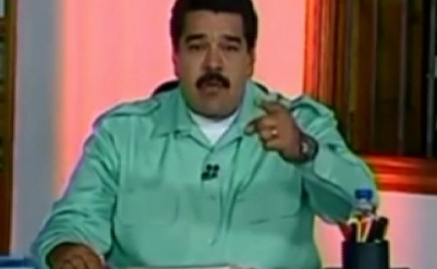 Nicolás Madura, bufón del Gobierno venezolano, payaso a destiempo, protector de terroristas y 'asesino' del pueblo venezolano.