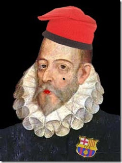 En Cataluña se afirma la bufonada de que Miguel de Cervantes era catalán.